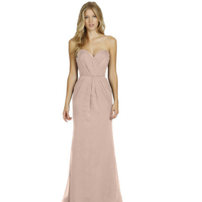 Long bridesmaid dresses, dusty pink bridesmaid dress,chiffon bridesmaid dress,custom bridesmaid dress,bridesmaid dress,15062761