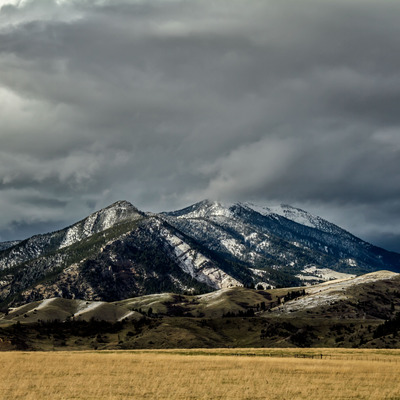 Bridger mountains on lustre paper
