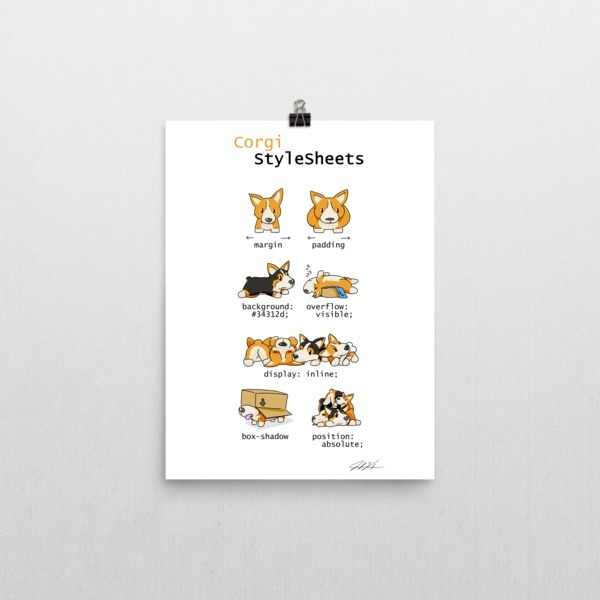 CSS Corgis Poster