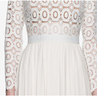 2016 SUMMER HIGH FASHION LACE UP SILK PRINCESS DRESS - Thumbnail 4