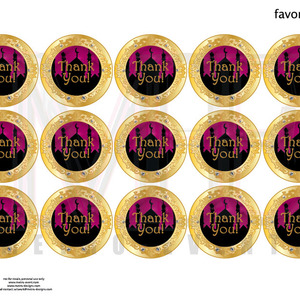 Arabian Nights Sweet 16 Birthday Party Invitation, Printed Invitations or Digital File - Thumbnail 1