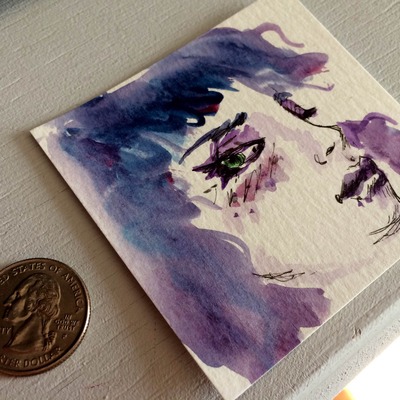 Original "viola" watercolor