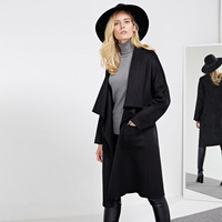 C IMPRESS FASHION WAVY WOOLEN COAT DY1504011 - Thumbnail 2