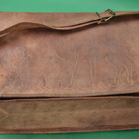 16 "Engraved Leather bag full flap leather messenger bag Office bag leather briefcase College bag leather laptop bag Macbook Bag satchel - Thumbnail 3