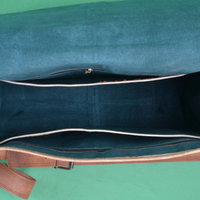 16 "Engraved Leather bag full flap leather messenger bag Office bag leather briefcase College bag leather laptop bag Macbook Bag satchel - Thumbnail 4