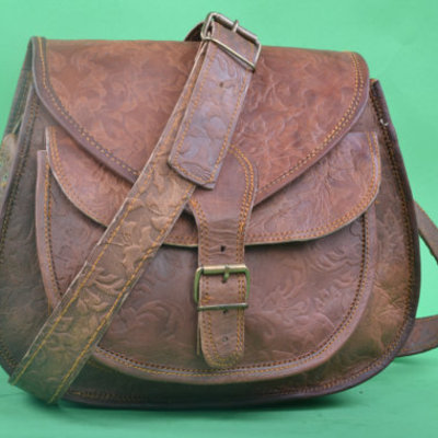 11" leather bag embossed handbag women purse shoulder bag cross body purse bags leather purse leather messenger bag