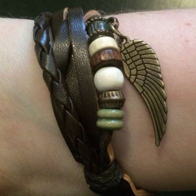 Beaded braided bracelet watch!