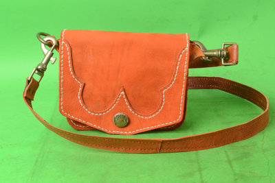 Handmade leather purse - magic pouch - hip bag - full grain bufello hide leather bag - bridesmaid gift - custom orders