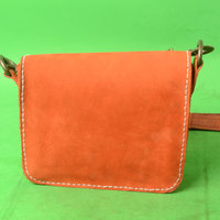 Handmade Leather Purse - Magic Pouch - Hip Bag - Full Grain Bufello Hide Leather Bag - Bridesmaid Gift - Custom Orders - Thumbnail 1