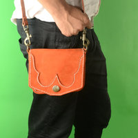 Handmade Leather Purse - Magic Pouch - Hip Bag - Full Grain Bufello Hide Leather Bag - Bridesmaid Gift - Custom Orders - Thumbnail 2