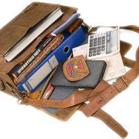 Leather Messenger bag (Standard Size 16 inch) designer leather bag for gift - Thumbnail 3