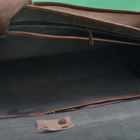 Leather Messenger bag (Standard Size 16 inch) designer leather bag for gift - Thumbnail 4