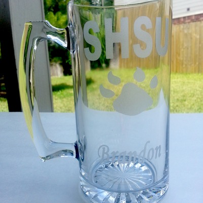 Sam houston state university beer mug