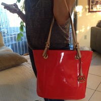 100% Authentic Brand New Michael Kors Leather Tote - Thumbnail 1