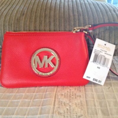 100% authentic brand new michael kors wristlet 