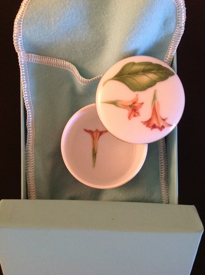 100% Authentic Tiffany & Co Hand Painted Porcelain Trinket 