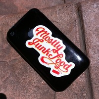 Mostly Junk Food Script Sticker - Thumbnail 4