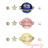 Fashion Japanese Harajuku Planet / Star / Diamond Ring Finger Tail Rings For Women Fine Jewelry - Thumbnail 1