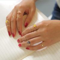 Fashion Japanese Harajuku Planet / Star / Diamond Ring Finger Tail Rings For Women Fine Jewelry - Thumbnail 4