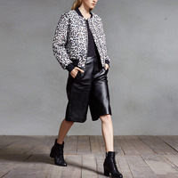 AMERICAN STYLE BLACK LEOPARD CASUAL JACKET MM839 - Thumbnail 2