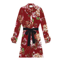 GCC FASHION WINE RED FLORAL DRESS MM959 - Thumbnail 3