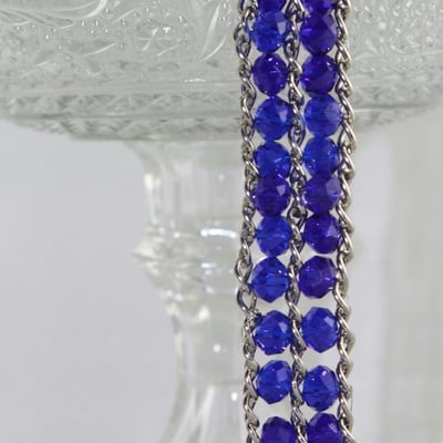 Katrina; swarovski crystal cobalt blue bracelet 