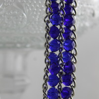 Katrina; Swarovski Crystal Cobalt Blue Bracelet  - Thumbnail 2