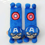 CAPTAIN AMERICAN Cartoon Multiple Use Car Use Baby Trolley Use Seat Belt Cover Set - Thumbnail 1