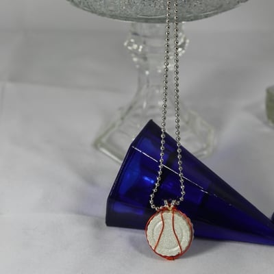 Bottlecap! euphoria resin necklace and silver chain