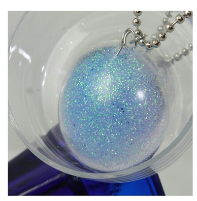 Dot! Sugar Cube Resin Necklace with Silver Chain