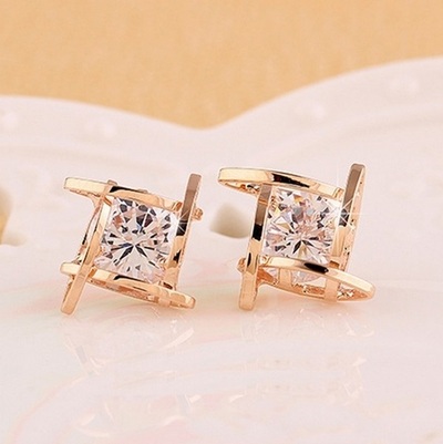 Crystal Stud Earrings 