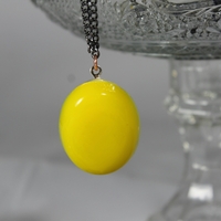 Oval Necklace in Summer Lovin' Resin  - Thumbnail 1