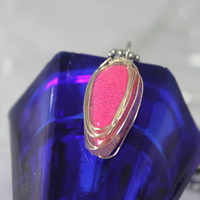 Tear Drop Necklace in Princess Punch Resin  - Thumbnail 1