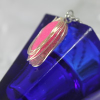 Tear Drop Necklace in Princess Punch Resin  - Thumbnail 2