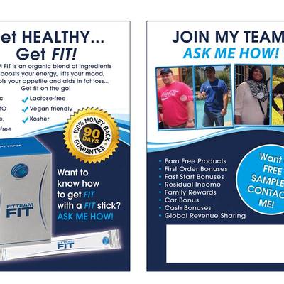 Fitteam fit debbie- 4"x6" blitz cards reprints