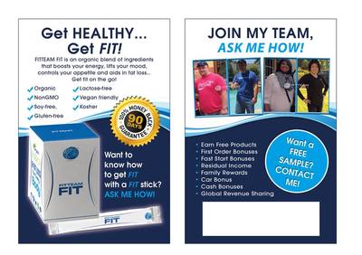 FITTEAM FIT DEBBIE- 4"X6" BLITZ CARDS REPRINTS