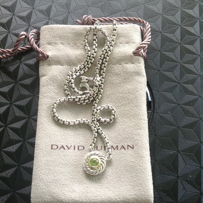 100% authentic david yurman peridot necklace