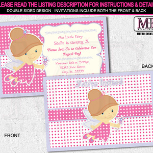 Baby Fairy Party Invitation - Thumbnail 1