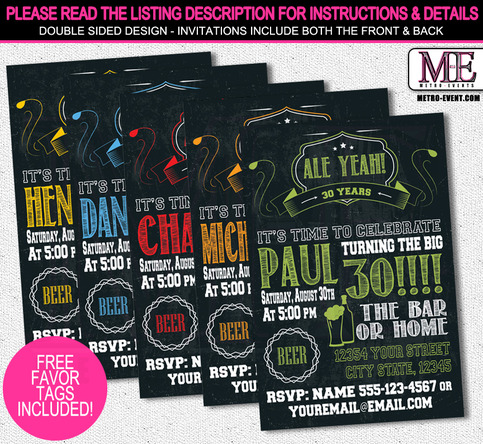 Chalkboard Invitation