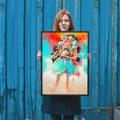 Crazy cat lady (print)