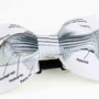 FISH Design White Color Cool Design BOW TIE Nice Gift Good for Causal Party Use - Thumbnail 1