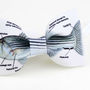 FISH Design White Color Cool Design BOW TIE Nice Gift Good for Causal Party Use - Thumbnail 2