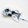 FISH Design White Color Cool Design BOW TIE Nice Gift Good for Causal Party Use - Thumbnail 3