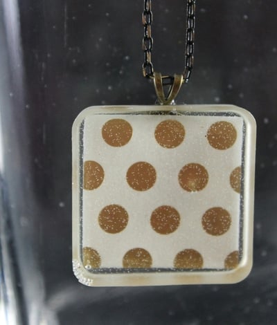 Gold Collection "Dot to Dot" Square Necklace
