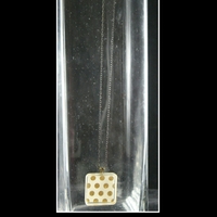 Gold Collection "Dot to Dot" Square Necklace - Thumbnail 1