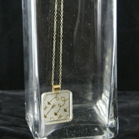 Gold Collection "Arrows" Square Necklace - Thumbnail 1