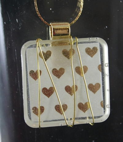 Gold Collection "Heart of Gold" Square Necklace
