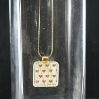 Gold Collection "Heart of Gold" Square Necklace - Thumbnail 1