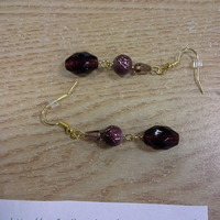 mahogany earrings dangle - Thumbnail 2