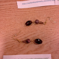 mahogany earrings dangle - Thumbnail 3